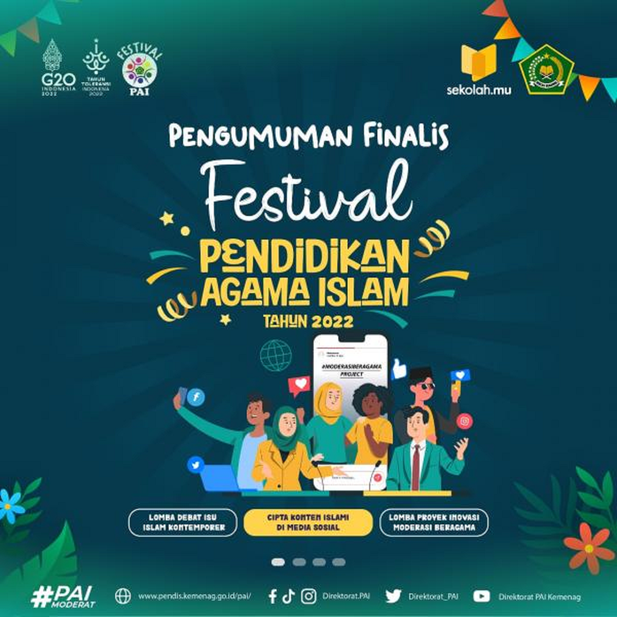 Pengumuman Finalis Festival Pendidikan Agama Islam (PAI) SMA dan SMK Tahun 2022