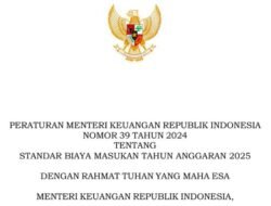 Standar Biaya Masukan (SBM) Tahun 2025 Standar Biaya Masukan (SBM) Tahun 2025
