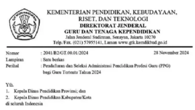 Dibuka Kembali Pendaftaran PPG Guru Tertentu untuk Pelaksanaan Tahun 2025