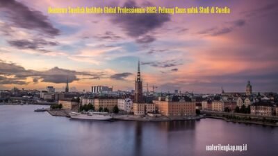 Beasiswa Swedish Institute Global Professionals 2025: Peluang Emas untuk Studi di Swedia