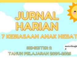 Jurnal Harian 7 Kebiasaan Anak Hebat Indonesia Semester 2 2025