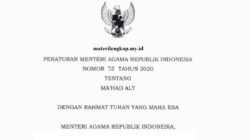 PMA Nomor 32 Tahun 2020 tentang Ma’had Aly: Regulasi, Tujuan, dan Penyelenggaraan