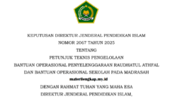 Juknis BOP dan BOS Madrasah Tahun 2025 Resmi Ditetapkan