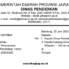 Kalender Pendidikan Jawa Barat Tahun Pelajaran 2025/2026 untuk TK, SD, SMP, SMA, dan SMK