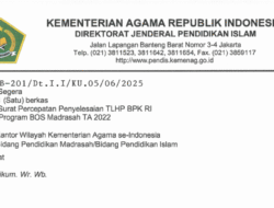 Penting! Kemenag Instruksikan Percepatan Penyelesaian TLHP BPK RI Program BOS Madrasah 2022
