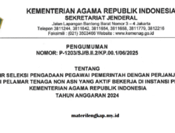 Pengumuman Hasil Akhir Seleksi PPPK 2024 untuk Tenaga Non ASN Kementerian Agama, Ini yang Harus Diperhatikan