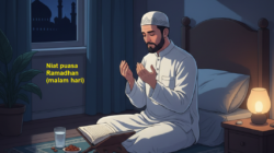 Niat puasa Ramadhan (malam hari)
