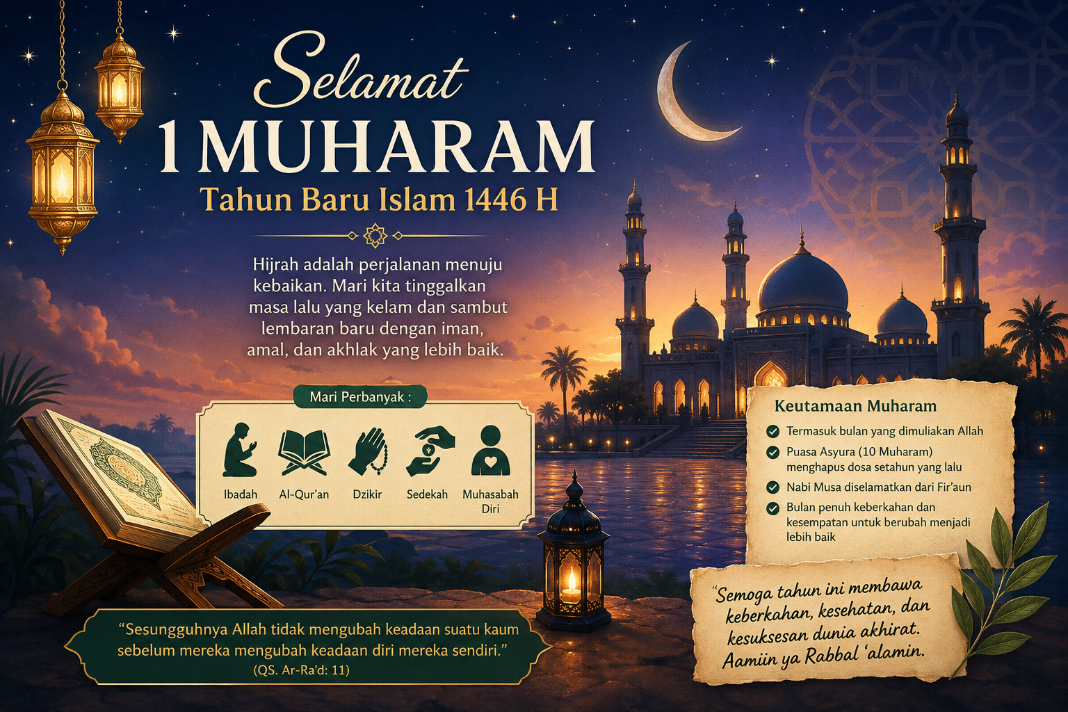 1 Muharam: Tahun Baru Islam yang Penuh Makna dan Hikmah